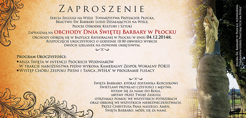 Towarzystwo Przyjaciół Płocka organizuje Barbórkę w Płocku barborkaplock2014