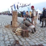 Piec dymarski na Polskim stoisku w trakcie Festiwalu Loary w Orleanie
