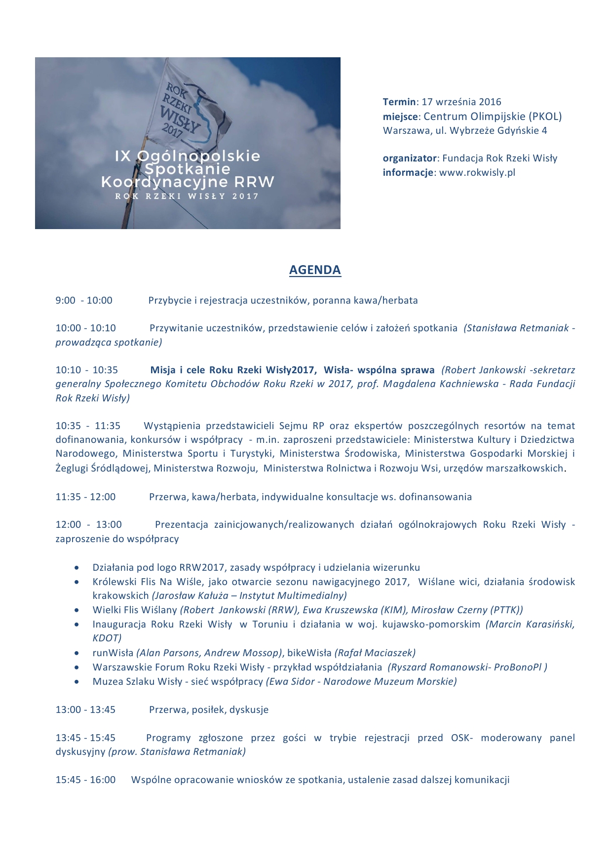 OSK agenda